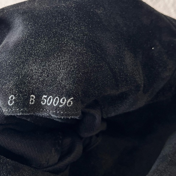 Vintage Black Suede Over-the-Knee Boots 8 - Picture 4 of 12